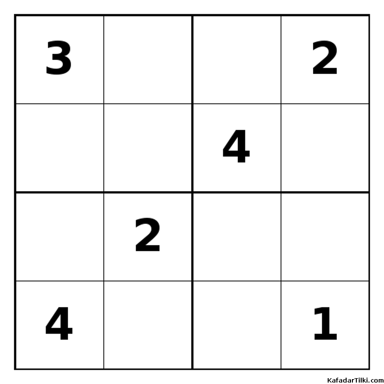 Zor Mini Sudoku (4x4), Kitap 29 - 6