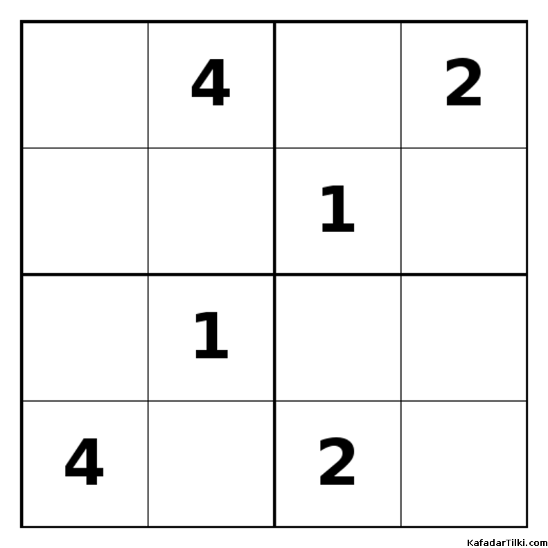Zor Mini Sudoku (4x4), Kitap 29 - 8
