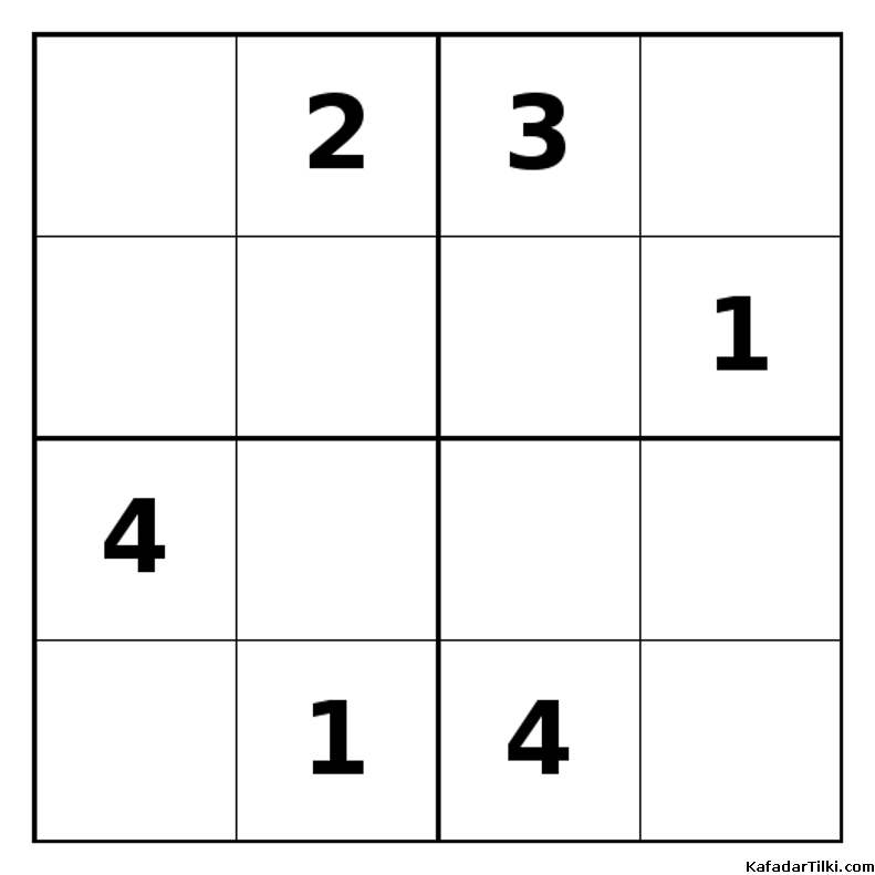 Zor Mini Sudoku (4x4), Kitap 29 - 10