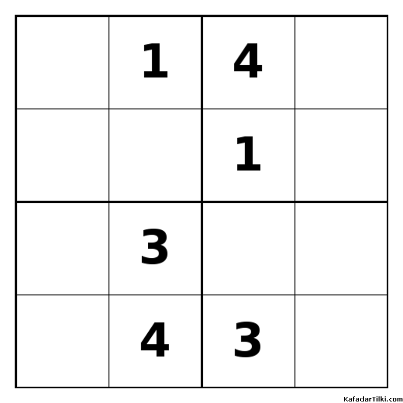 Zor Mini Sudoku (4x4), Kitap 3 - 2