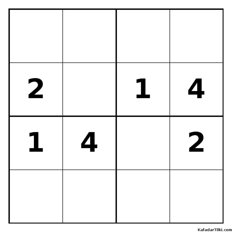 Zor Mini Sudoku (4x4), Kitap 3 - 3