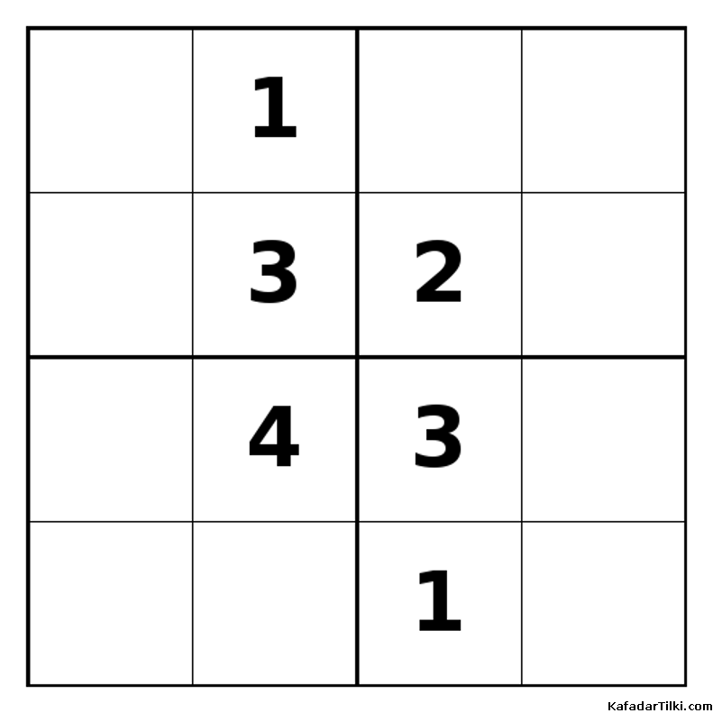 Zor Mini Sudoku (4x4), Kitap 3 - 5