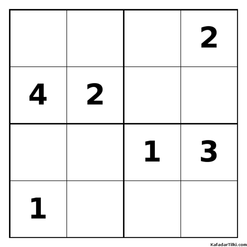 Zor Mini Sudoku (4x4), Kitap 3 - 6