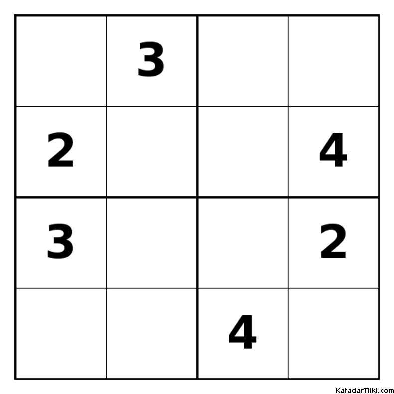 Zor Mini Sudoku (4x4), Kitap 30 - 1