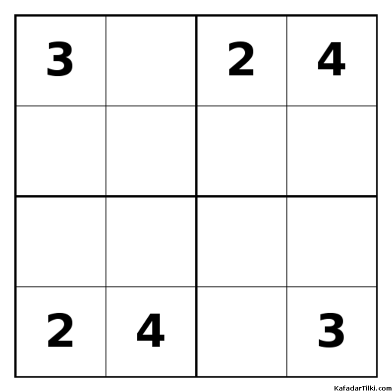 Zor Mini Sudoku (4x4), Kitap 30 - 4