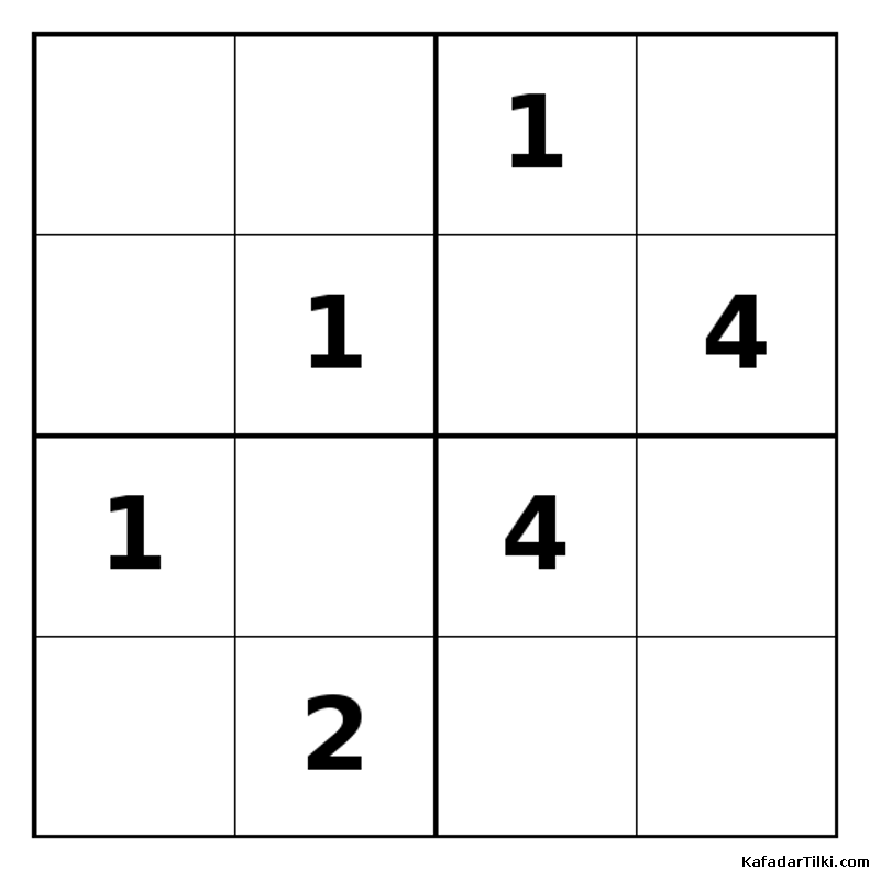 Zor Mini Sudoku (4x4), Kitap 30 - 5
