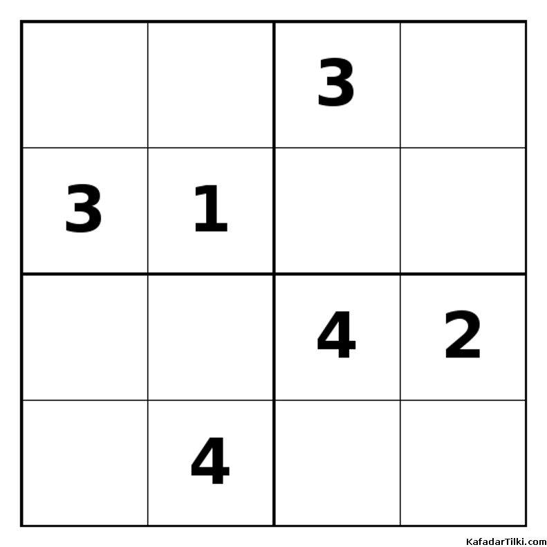 Zor Mini Sudoku (4x4), Kitap 30 - 9