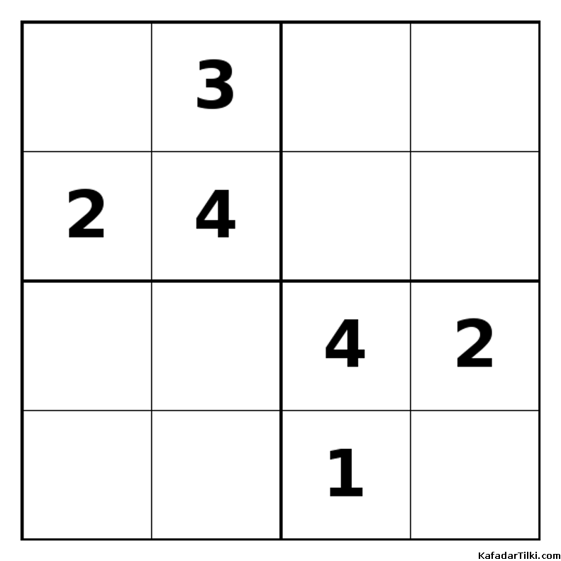 Zor Mini Sudoku (4x4), Kitap 31 - 6