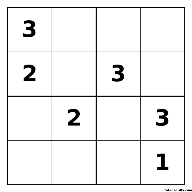 Zor Mini Sudoku (4x4), Kitap 32 - 2