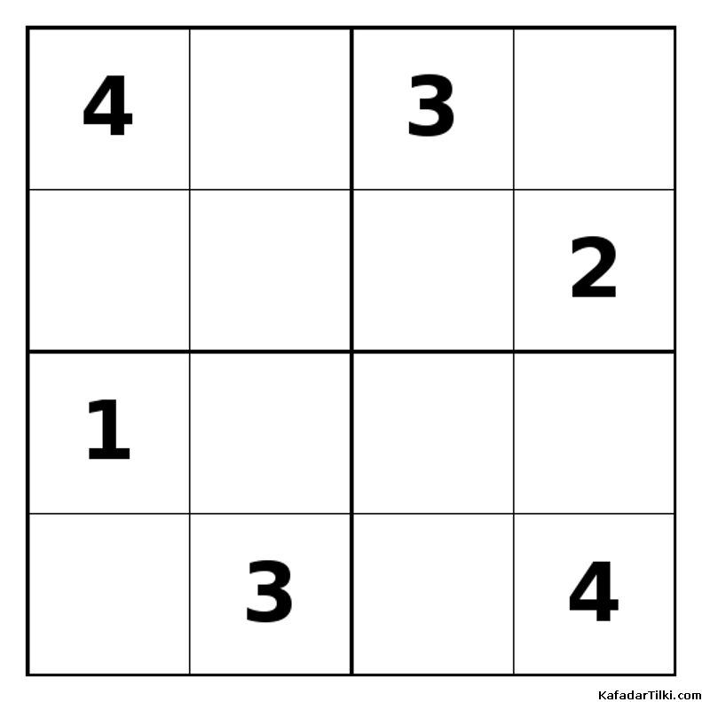 Zor Mini Sudoku (4x4), Kitap 32 - 3