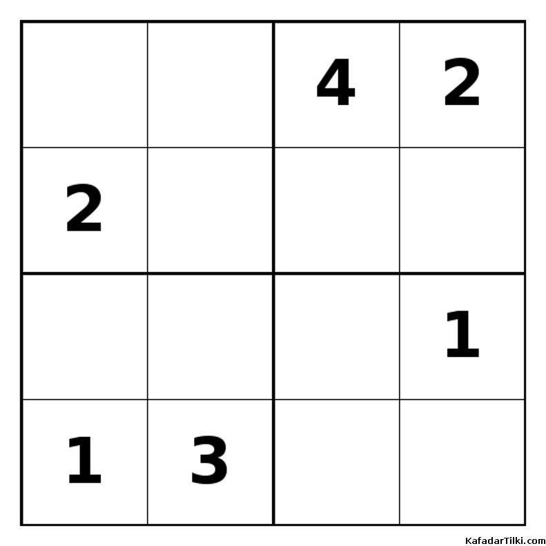 Zor Mini Sudoku (4x4), Kitap 32 - 6