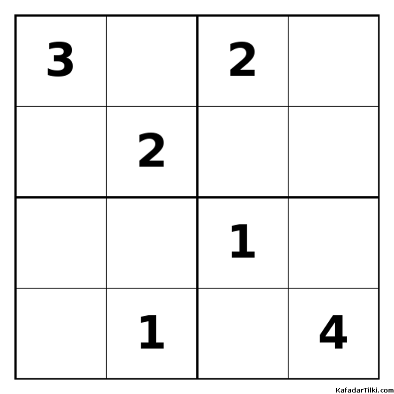 Zor Mini Sudoku (4x4), Kitap 32 - 7
