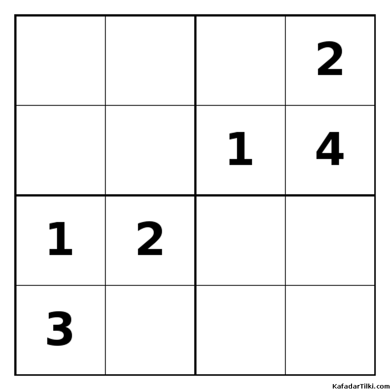 Zor Mini Sudoku (4x4), Kitap 32 - 9
