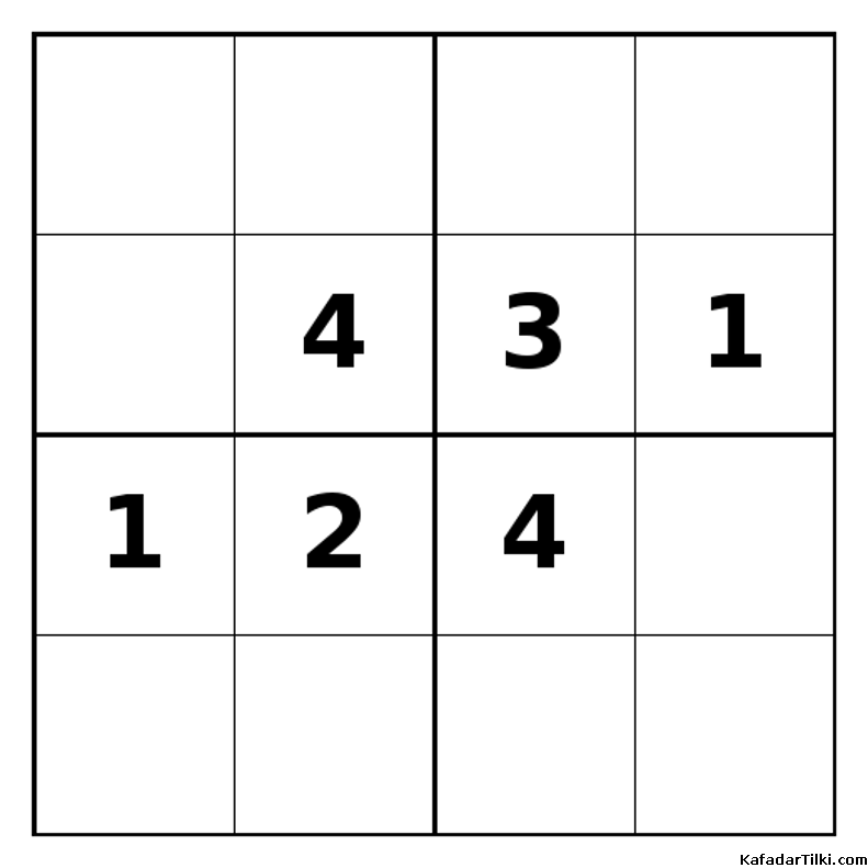 Zor Mini Sudoku (4x4), Kitap 33 - 2