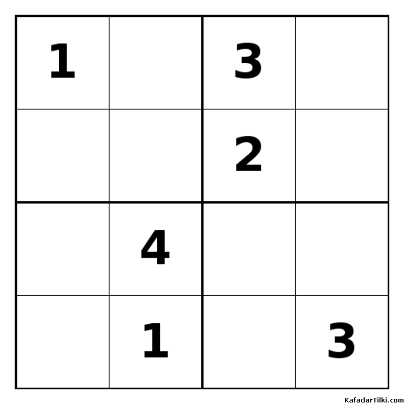 Zor Mini Sudoku (4x4), Kitap 33 - 8