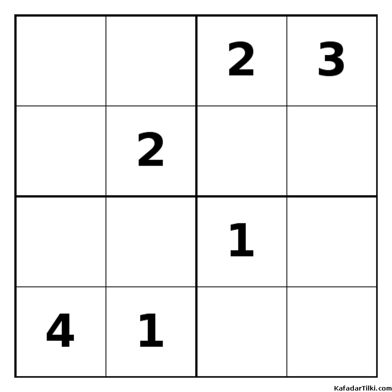 Zor Mini Sudoku (4x4), Kitap 33 - 10