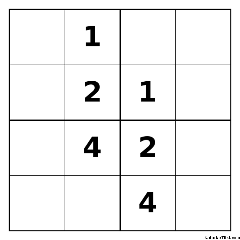 Zor Mini Sudoku (4x4), Kitap 34 - 2