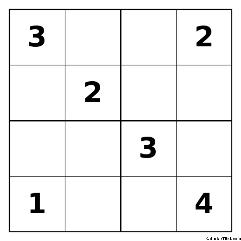 Zor Mini Sudoku (4x4), Kitap 34 - 3