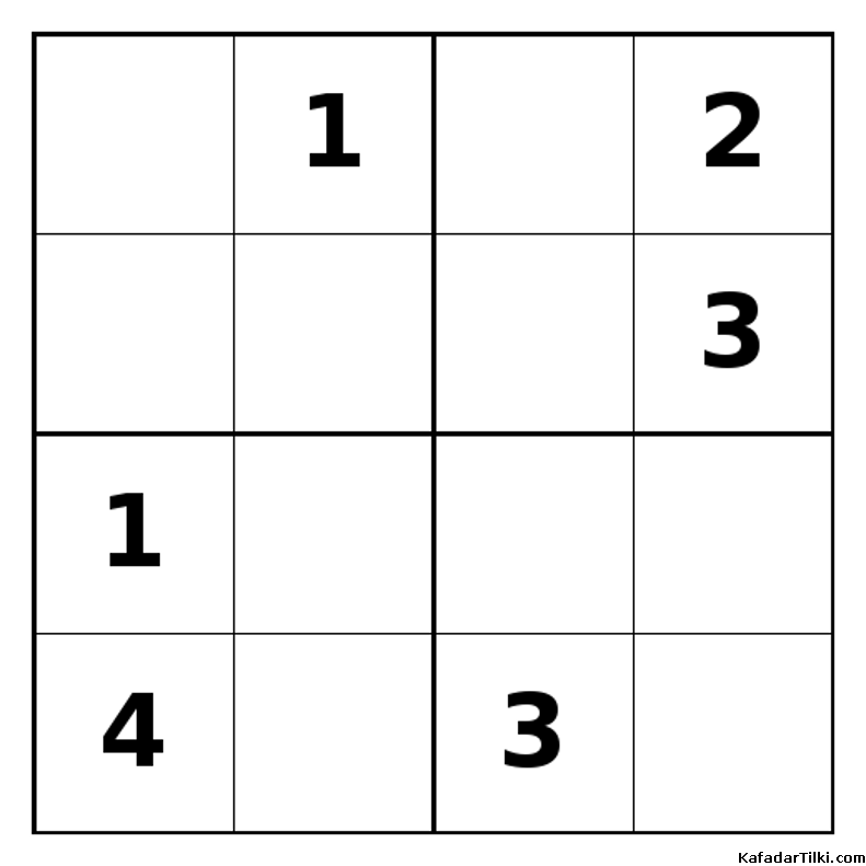 Zor Mini Sudoku (4x4), Kitap 34 - 9