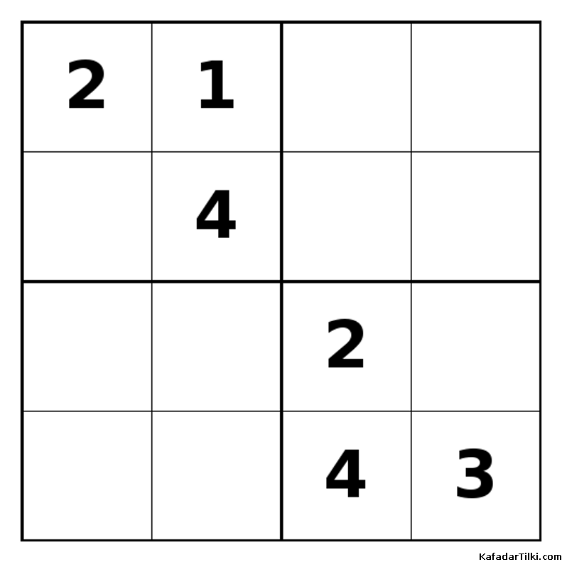 Zor Mini Sudoku (4x4), Kitap 35 - 2