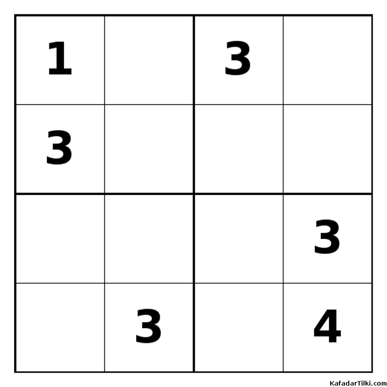Zor Mini Sudoku (4x4), Kitap 35 - 4