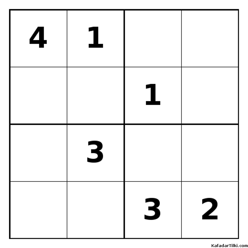 Zor Mini Sudoku (4x4), Kitap 35 - 6