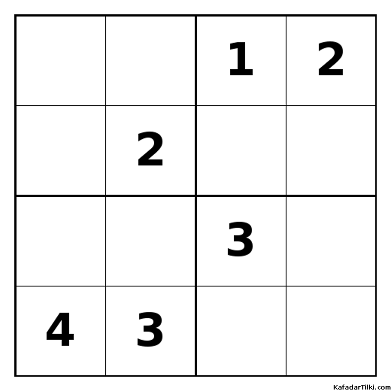 Zor Mini Sudoku (4x4), Kitap 36 - 3