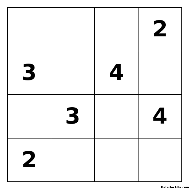 Zor Mini Sudoku (4x4), Kitap 36 - 8