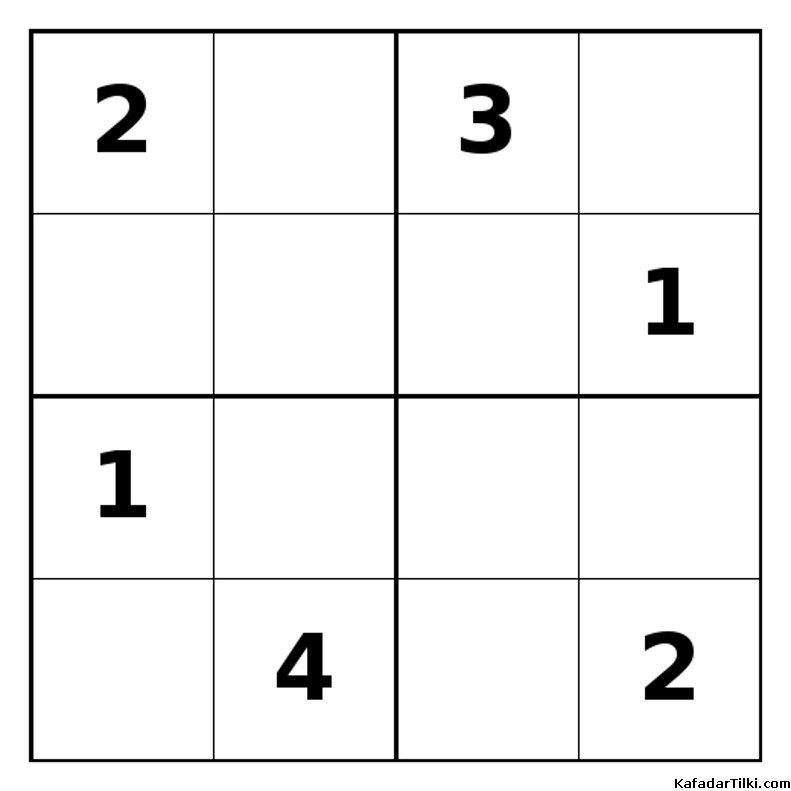 Zor Mini Sudoku (4x4), Kitap 36 - 9