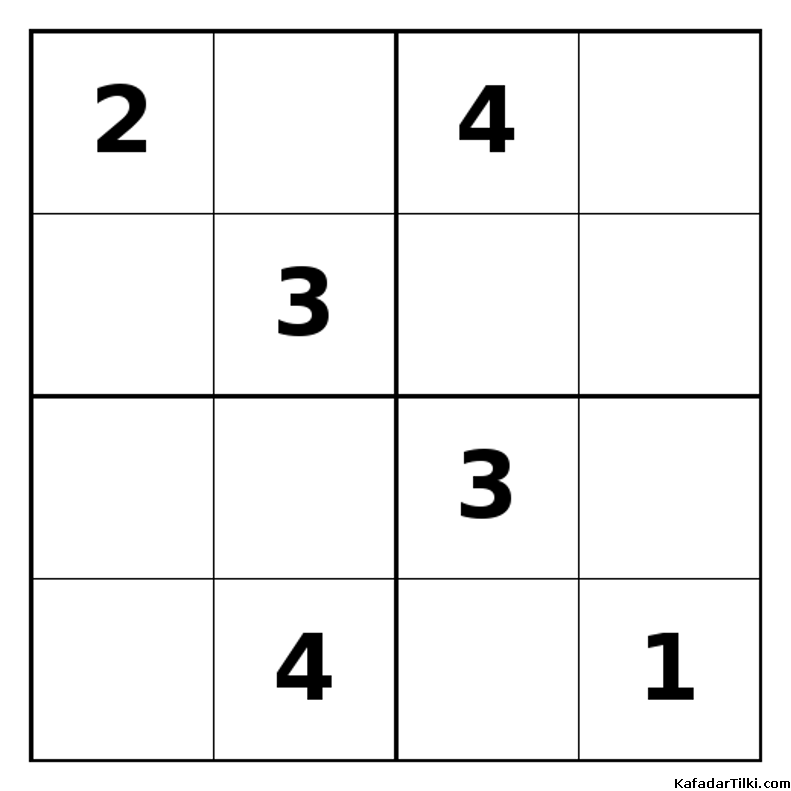 Zor Mini Sudoku (4x4), Kitap 37 - 4