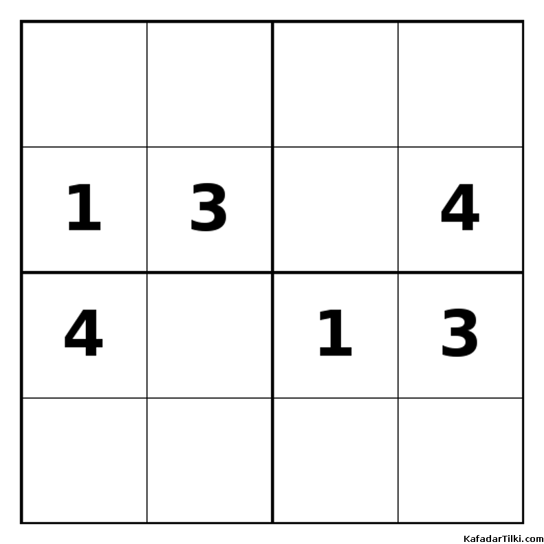 Zor Mini Sudoku (4x4), Kitap 38 - 2