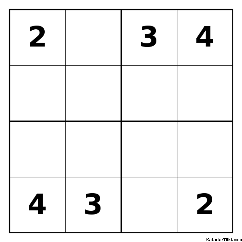 Zor Mini Sudoku (4x4), Kitap 38 - 5