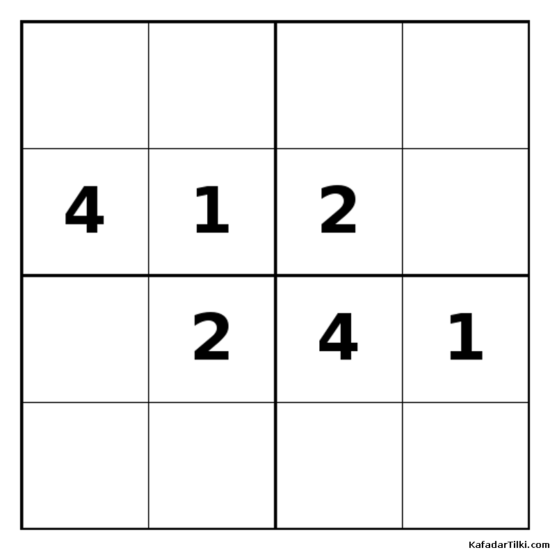 Zor Mini Sudoku (4x4), Kitap 38 - 6