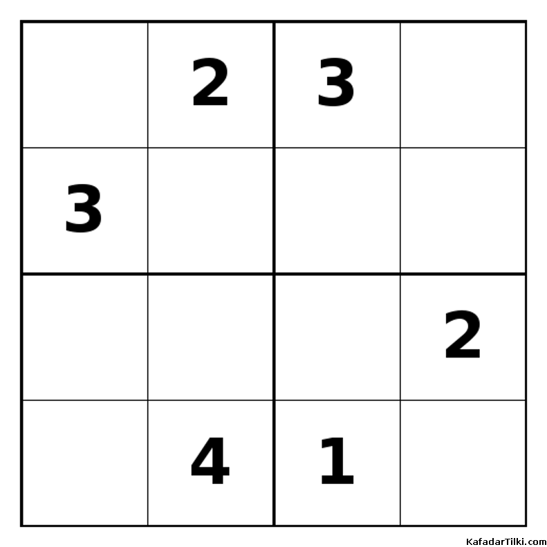Zor Mini Sudoku (4x4), Kitap 39 - 1