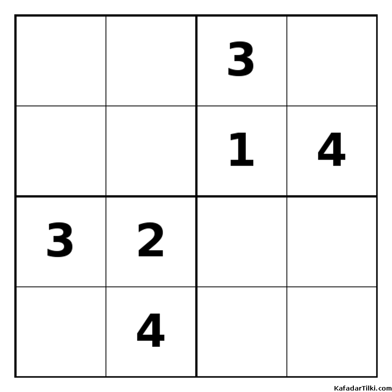Zor Mini Sudoku (4x4), Kitap 39 - 5