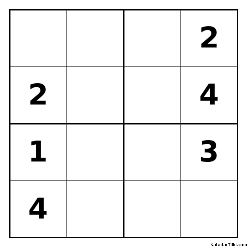 Zor Mini Sudoku (4x4), Kitap 39 - 8