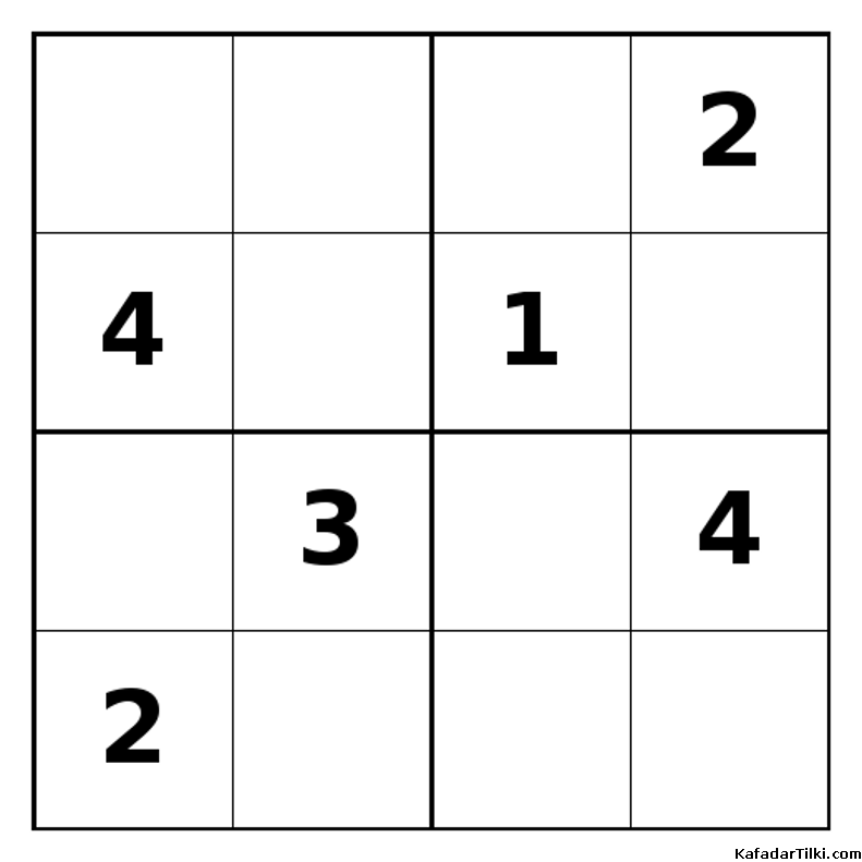 Zor Mini Sudoku (4x4), Kitap 4 - 3