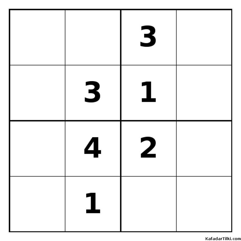 Zor Mini Sudoku (4x4), Kitap 4 - 9