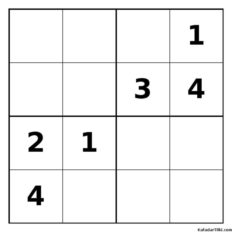 Zor Mini Sudoku (4x4), Kitap 40 - 3