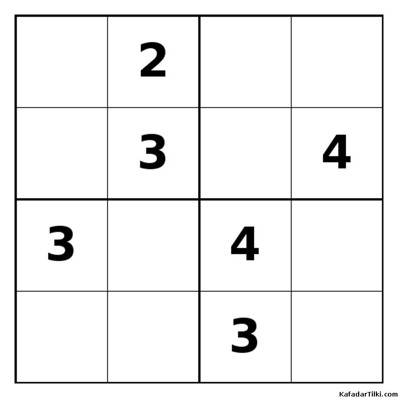 Zor Mini Sudoku (4x4), Kitap 40 - 4