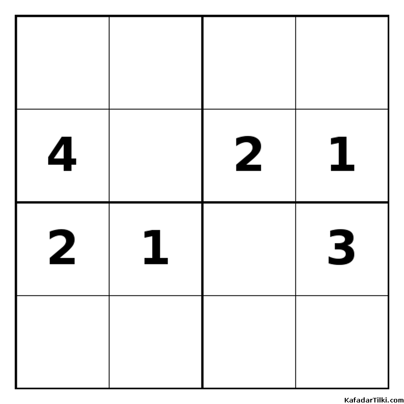 Zor Mini Sudoku (4x4), Kitap 40 - 6
