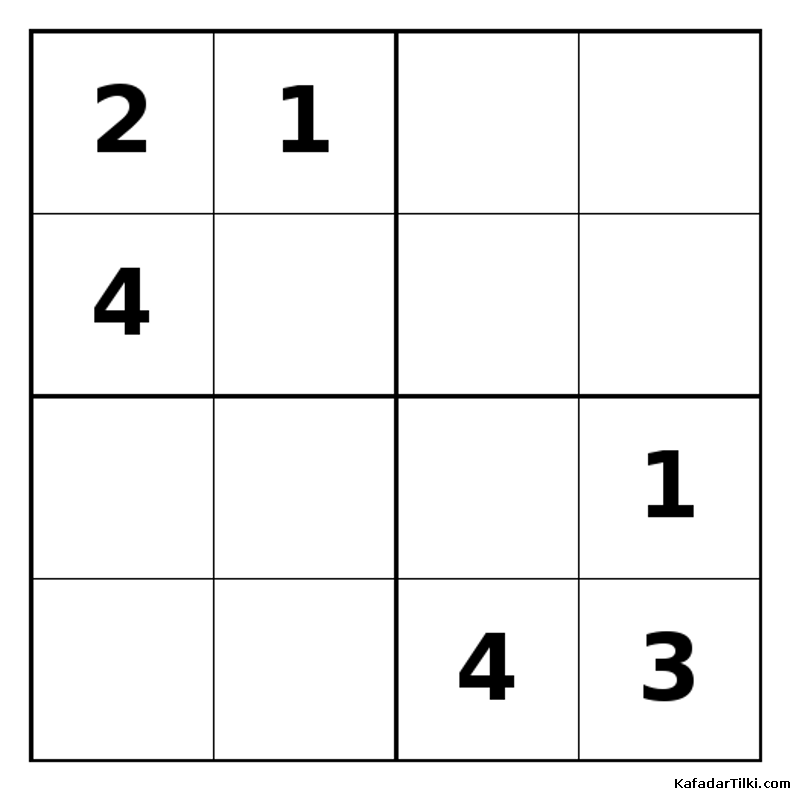 Zor Mini Sudoku (4x4), Kitap 40 - 7