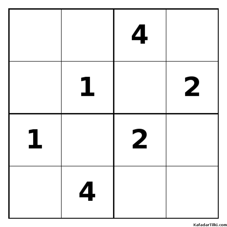 Zor Mini Sudoku (4x4), Kitap 40 - 8