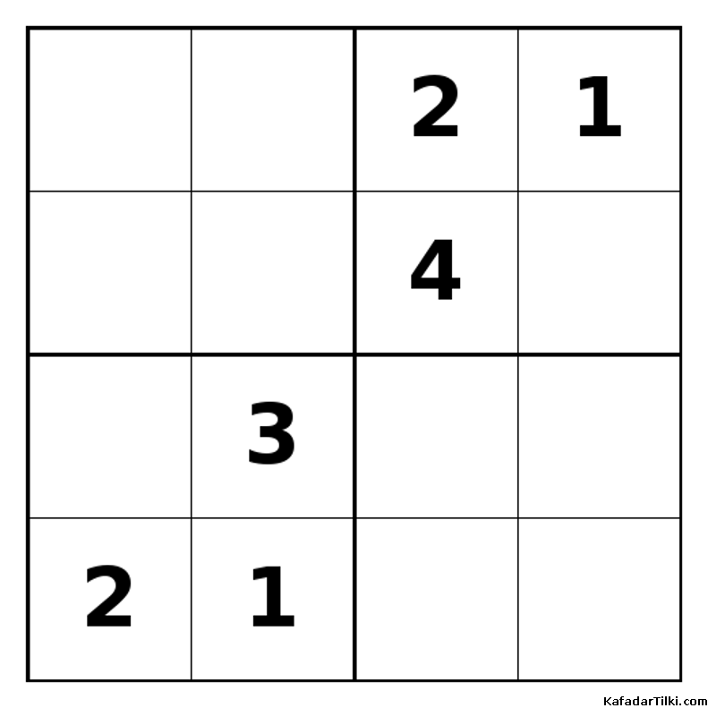 Zor Mini Sudoku (4x4), Kitap 41 - 7