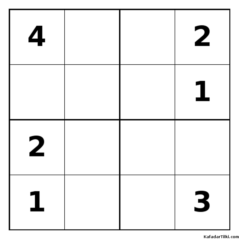 Zor Mini Sudoku (4x4), Kitap 41 - 8