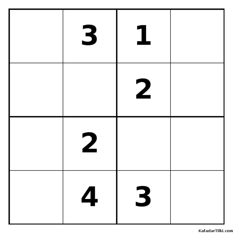 Zor Mini Sudoku (4x4), Kitap 41 - 9