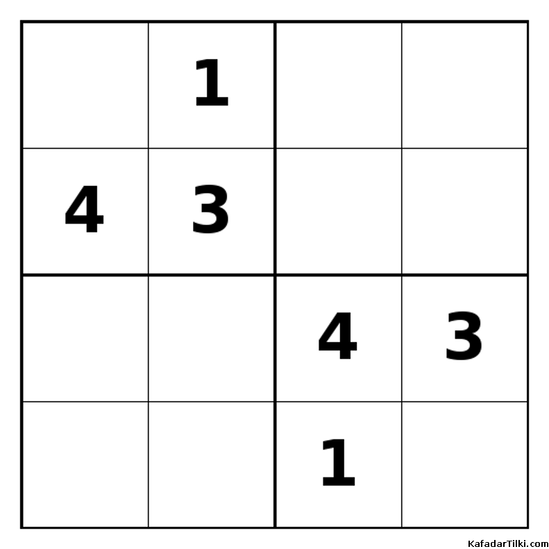 Zor Mini Sudoku (4x4), Kitap 41 - 10