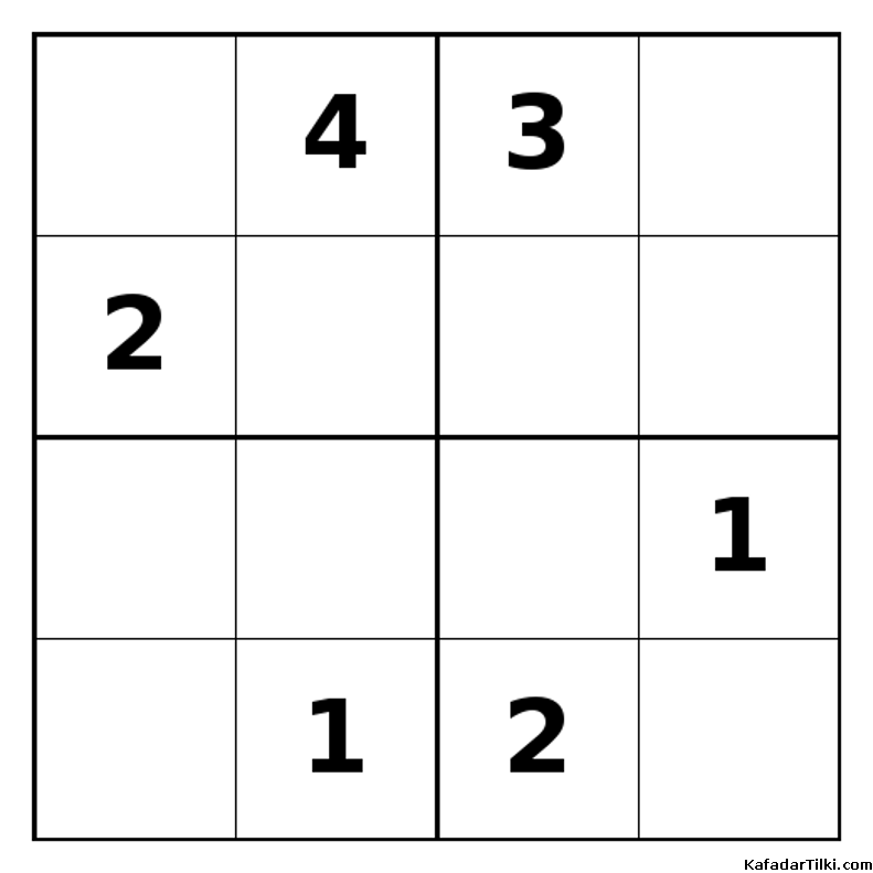 Zor Mini Sudoku (4x4), Kitap 42 - 3