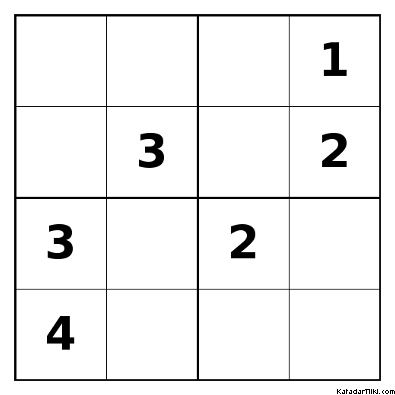 Zor Mini Sudoku (4x4), Kitap 42 - 7