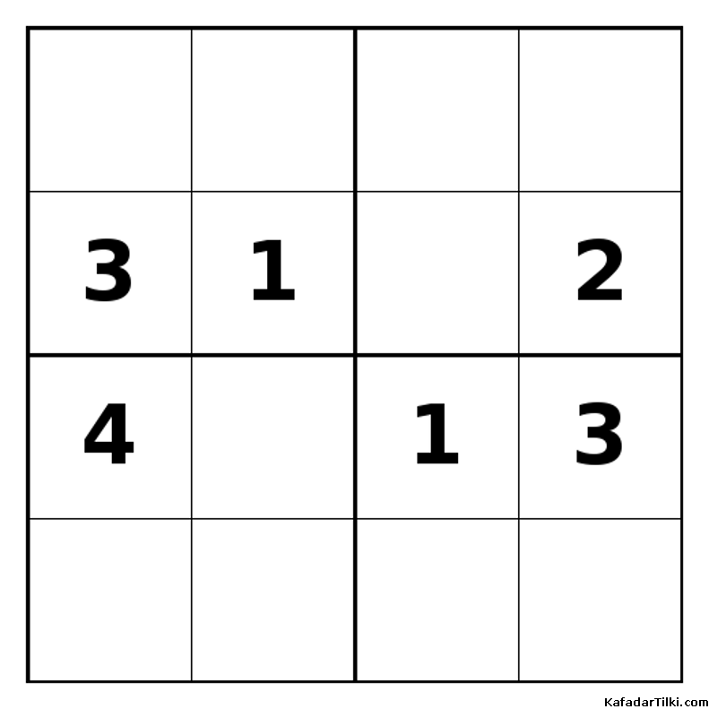 Zor Mini Sudoku (4x4), Kitap 42 - 10